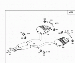 EXHAUST SYSTEM USED ON SIX-CYLINDER GASOLINE VEHICLES 2