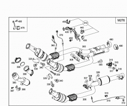 EXHAUST SYSTEM USED ON SIX-CYLINDER GASOLINE VEHICLES 2