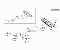 EXHAUST SYSTEM USED ON SIX-CYLINDER GASOLINE VEHICLES 4