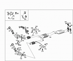 EXHAUST SYSTEM USED ON SIX-CYLINDER GASOLINE VEHICLES 1