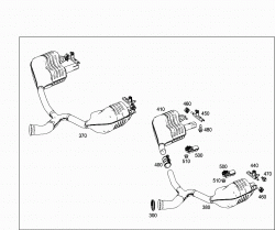 EXHAUST SYSTEM USED ON SIX-CYLINDER GASOLINE VEHICLES 2