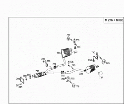 EXHAUST SYSTEM USED ON SIX-CYLINDER GASOLINE VEHICLES 4