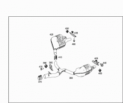 EXHAUST SYSTEM USED ON SIX-CYLINDER GASOLINE VEHICLES 2