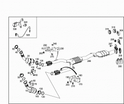 EXHAUST SYSTEM USED ON SIX-CYLINDER GASOLINE VEHICLES 1