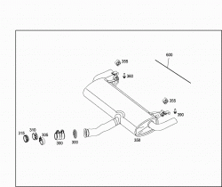 EXHAUST SYSTEM USED ON SIX-CYLINDER GASOLINE VEHICLES 2