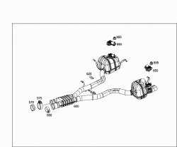 EXHAUST SYSTEM USED ON SIX-CYLINDER GASOLINE VEHICLES 4