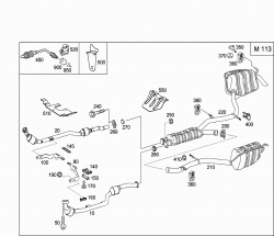 EXHAUST SYSTEM USED ON EIGHT-CYLINDER GASOLINE VEHICLES 1