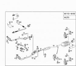 EXHAUST SYSTEM USED ON EIGHT-CYLINDER GASOLINE VEHICLES 1