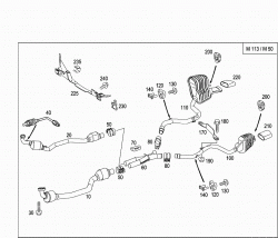 EXHAUST SYSTEM USED ON EIGHT-CYLINDER GASOLINE VEHICLES 1