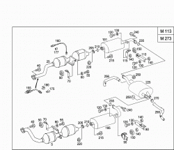 EXHAUST SYSTEM USED ON EIGHT-CYLINDER GASOLINE VEHICLES 1