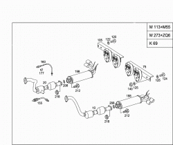 EXHAUST SYSTEM USED ON EIGHT-CYLINDER GASOLINE VEHICLES 2