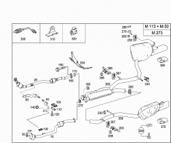 EXHAUST SYSTEM USED ON EIGHT-CYLINDER GASOLINE VEHICLES 1