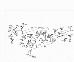 EXHAUST SYSTEM USED ON EIGHT-CYLINDER GASOLINE VEHICLES 1