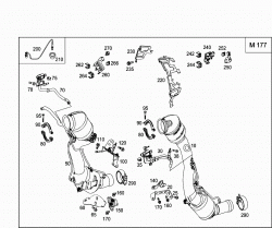 EXHAUST SYSTEM USED ON EIGHT-CYLINDER GASOLINE VEHICLES 1