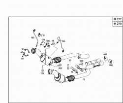 EXHAUST SYSTEM USED ON TWELVE-CYLINDER GASOLINE VEHICLES 1