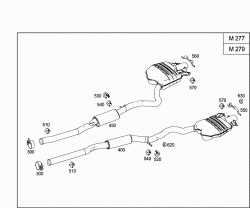 EXHAUST SYSTEM USED ON TWELVE-CYLINDER GASOLINE VEHICLES 2