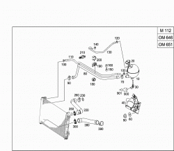 EXPANSION RESERVOIR, FASTENING, HOSES 1