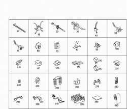 LOOM TIES, CABLE MOUNTING PARTS AND GROMMETS 1