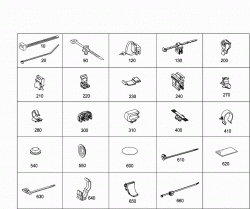 LOOM TIES, CABLE MOUNTING PARTS AND GROMMETS 1