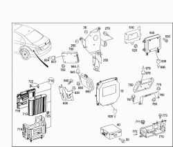 CONTROL MODULES AND RELAY IN TRUNK 1