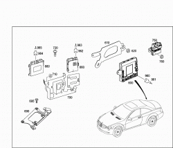 CONTROL MODULES AND RELAY IN TRUNK 3