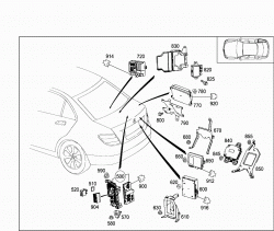 CONTROL MODULES AND RELAY IN TRUNK 3