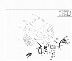 CONTROL MODULES AND RELAY IN TRUNK 1