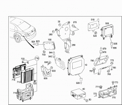 CONTROL MODULES AND RELAY IN TRUNK 1