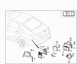 CONTROL MODULES AND RELAY IN TRUNK 1