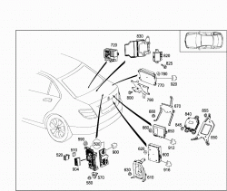 CONTROL MODULES AND RELAY IN TRUNK 3