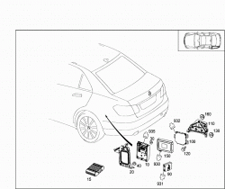 CONTROL MODULES AND RELAY IN TRUNK 1