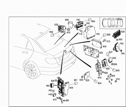 CONTROL MODULES AND RELAY IN TRUNK 3