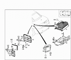 CONTROL MODULES AND RELAY IN TRUNK 1