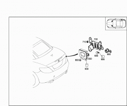 CONTROL MODULES AND RELAY IN TRUNK 3