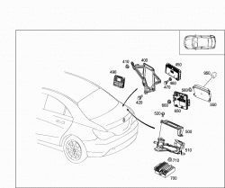 CONTROL MODULES AND RELAY IN TRUNK 3