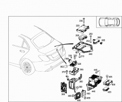 CONTROL MODULES AND RELAY IN TRUNK 2