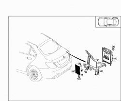 CONTROL MODULES AND RELAY IN TRUNK 3