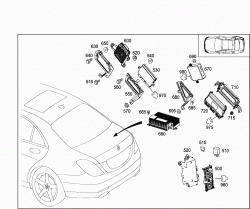 CONTROL MODULES AND RELAY IN TRUNK 3