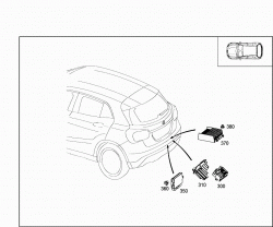 CONTROL MODULES AND RELAY IN TRUNK 2