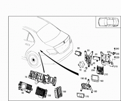 CONTROL MODULES AND RELAY IN TRUNK 1