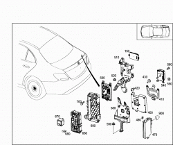 CONTROL MODULES AND RELAY IN TRUNK 3