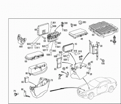 CONTROL MODULE, FUSE AND RELAY BOX IN LEFT FRONT OF ENGINE COMPARTMENT 1