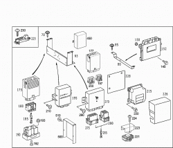 RELAY,FUSEBOX AND CONTROL MODULES IN SEAT FRAME 2