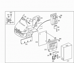 RELAY,FUSEBOX AND CONTROL MODULES IN SEAT FRAME 3