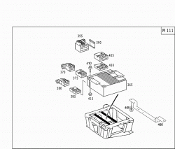 RELAY,FUSEBOX AND CONTROL MODULES IN SEAT FRAME 5