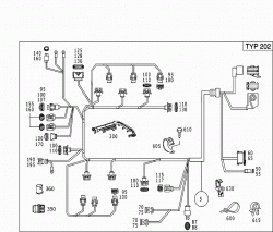 ENGINE CABLE HARNESS,C-CLASS 2