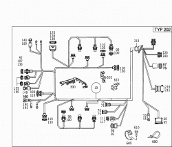 ENGINE CABLE HARNESS,C-CLASS 3