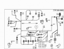 ENGINE CABLE HARNESS, C/CLK-CLASS 5