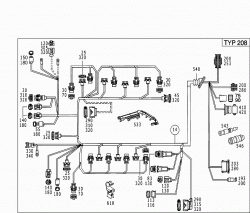 ENGINE CABLE HARNESS, C/CLK-CLASS 2