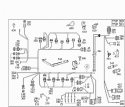 ENGINE CABLE HARNESS, C/CLK-CLASS 3